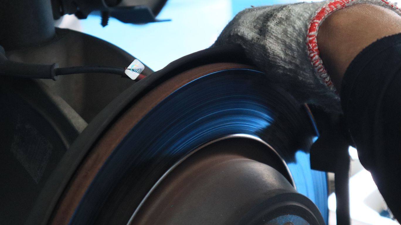 Image place on (Regular Service), describing for "what we offer" segment. And this photo referring to our services on "Brake Inspection"